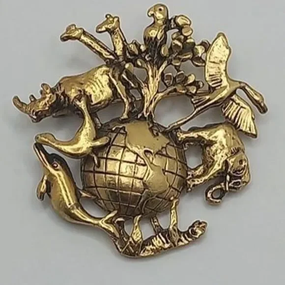 EARTH'S Animals of the World Brooch - Picture 4 of 7